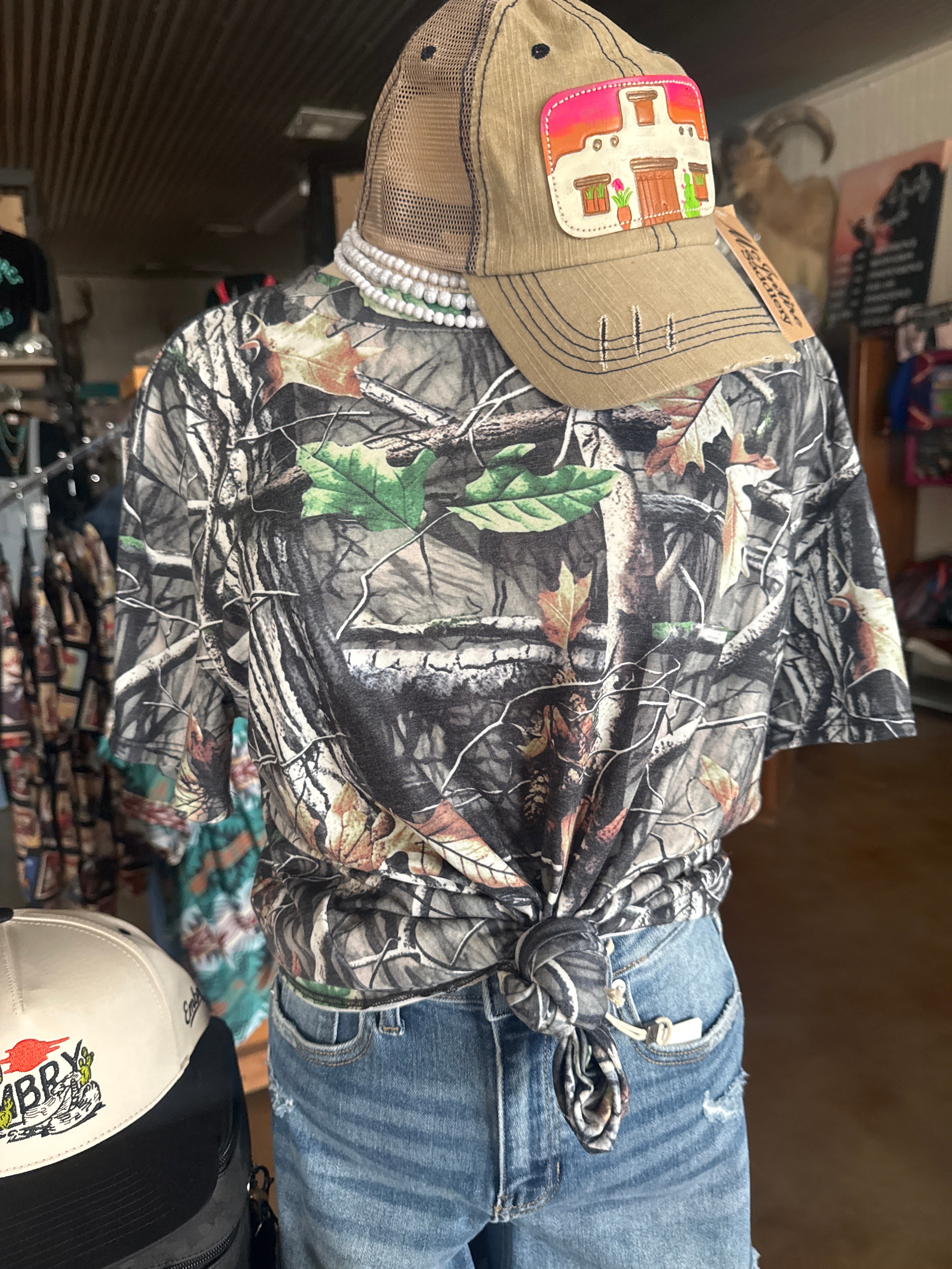 Brushy camo Tee