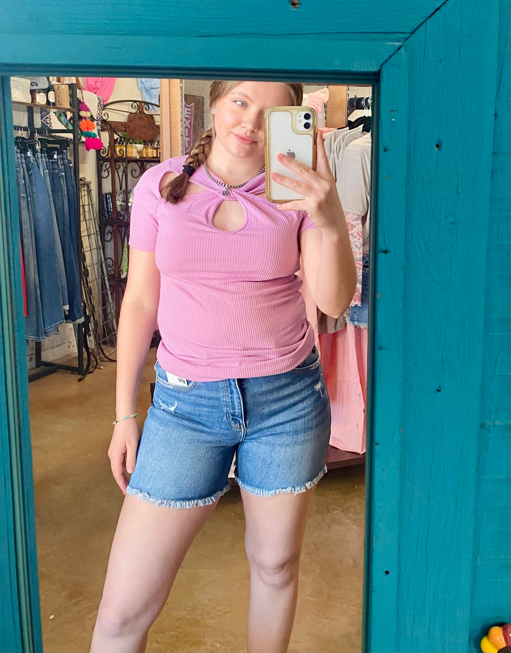 Purple Criss Cross Top