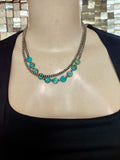 Double Strand Turquoise & Navajo Necklace