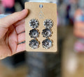 Flower 3 Piece Earring Set