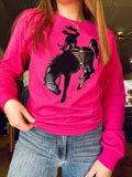 Pink Bronc Rider Tee