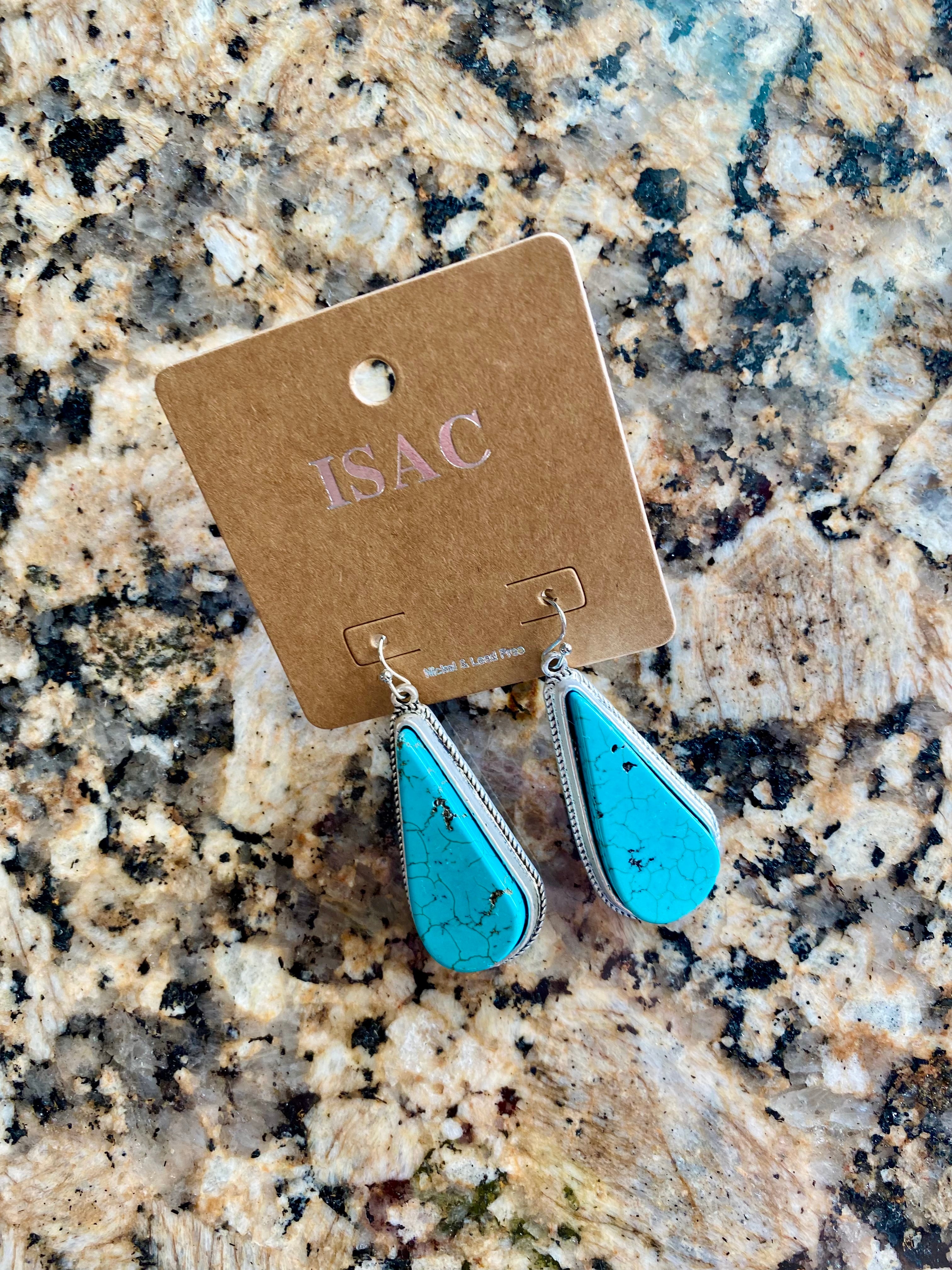 Turquoise Teardrop Dangles