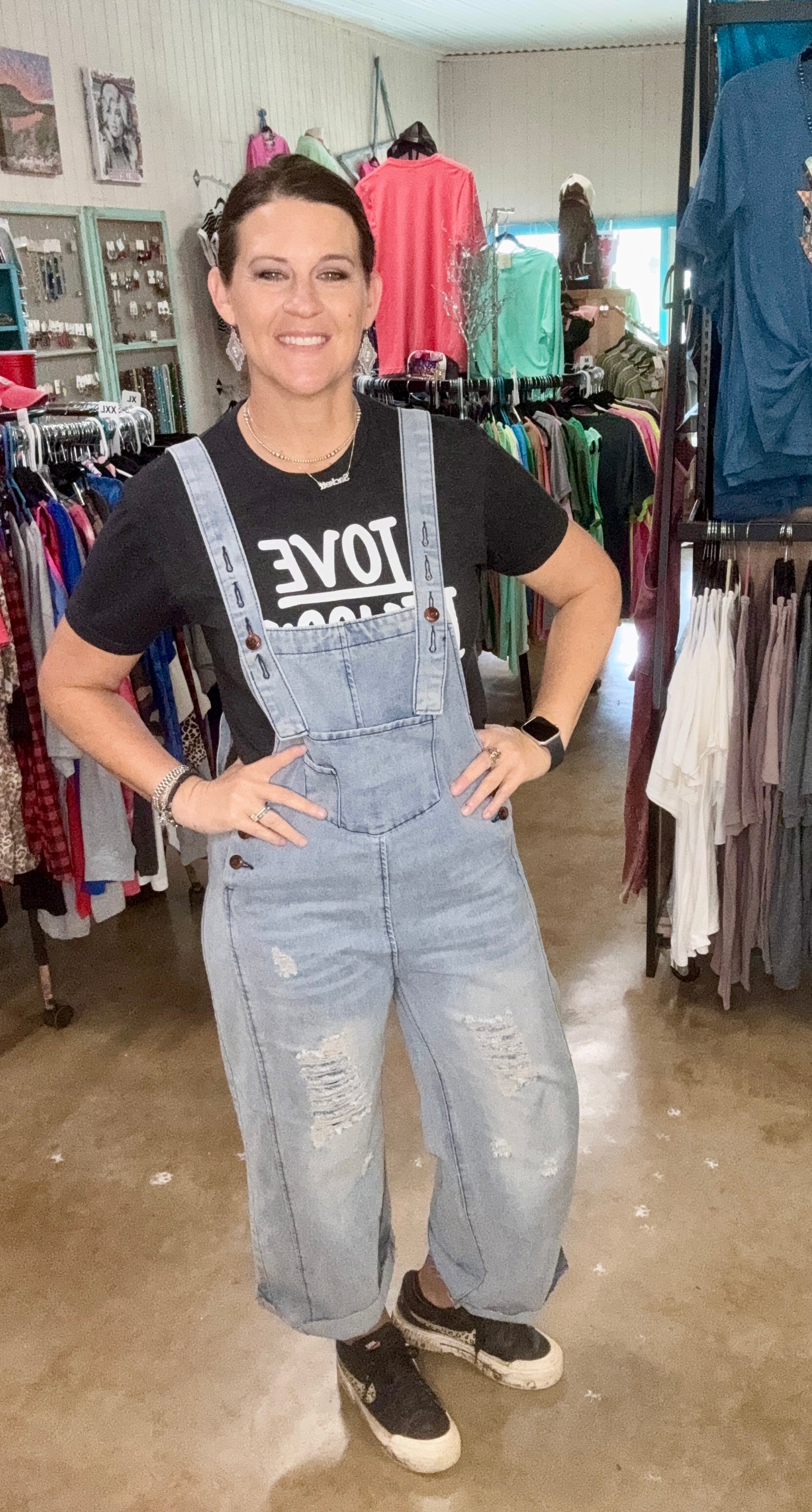Denim Overalls