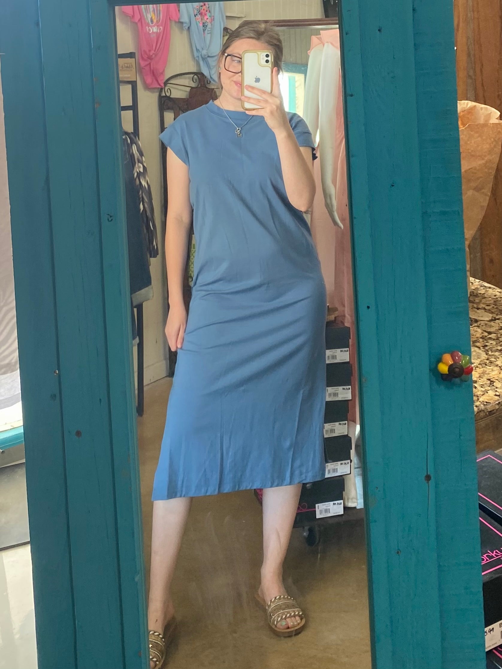 Dusty Blue Dress