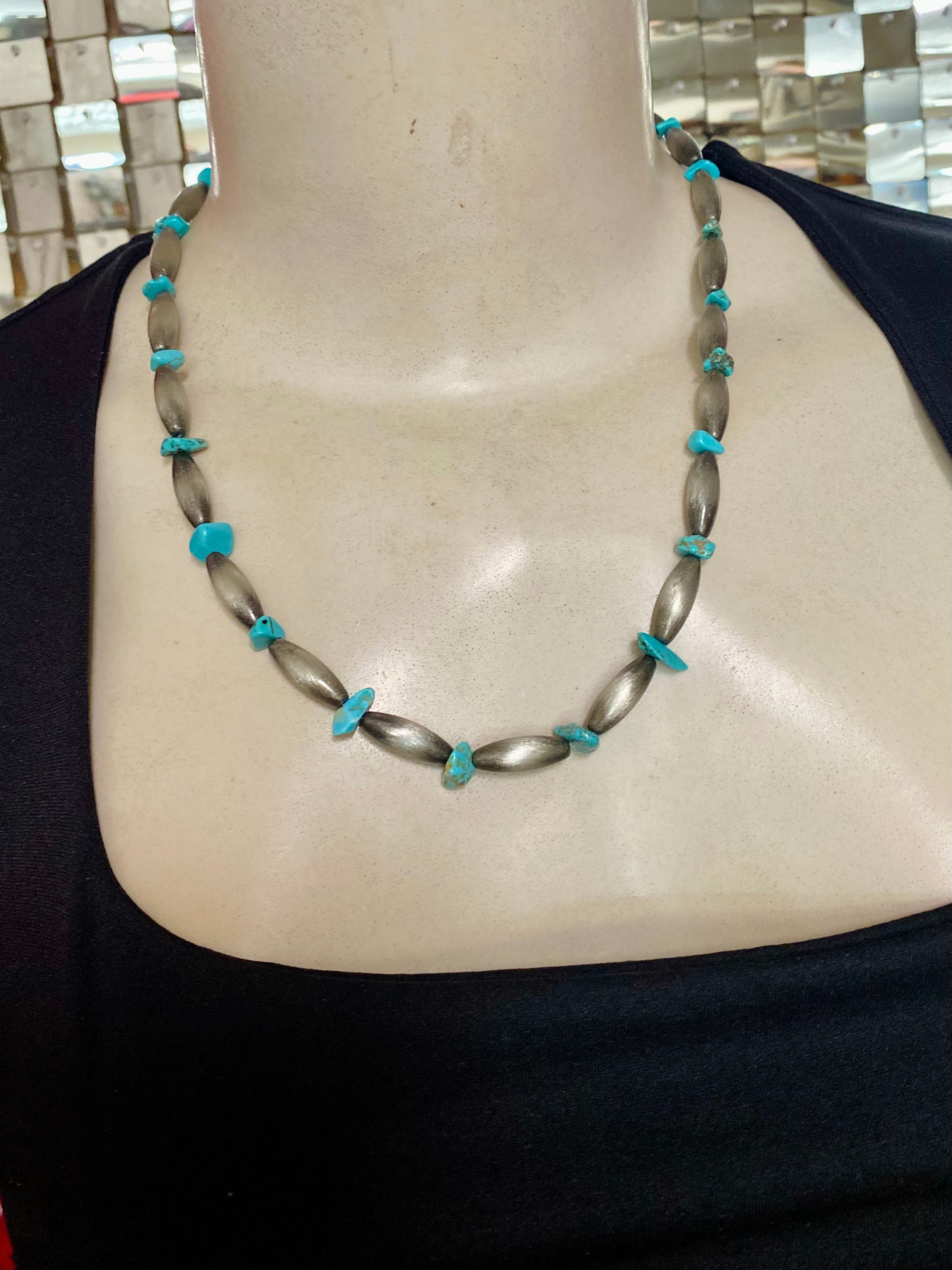 Torpedo Navajo & Turquoise Necklace