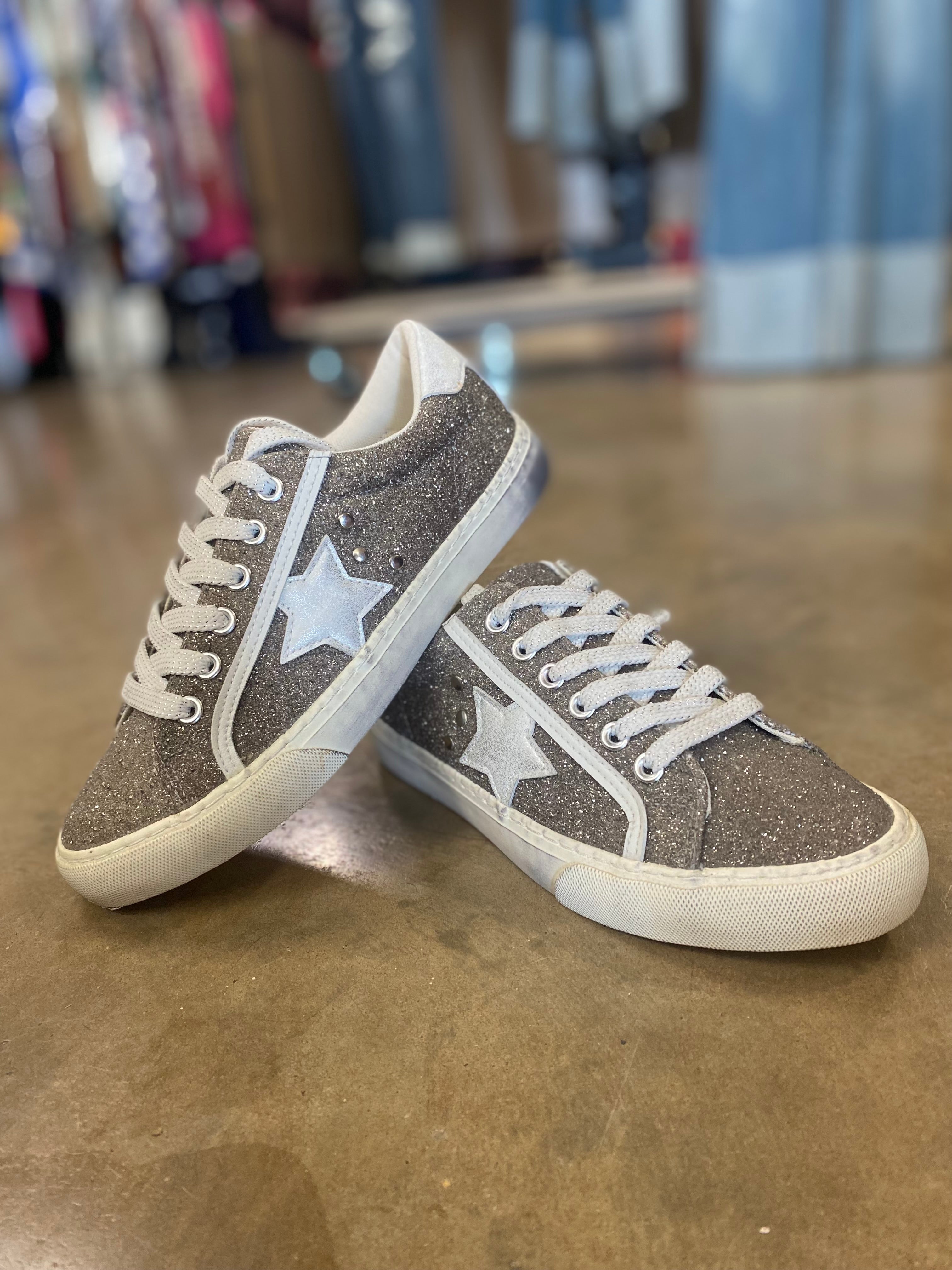Silver Sparkle Sneaker