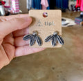 Feather Post Earrings