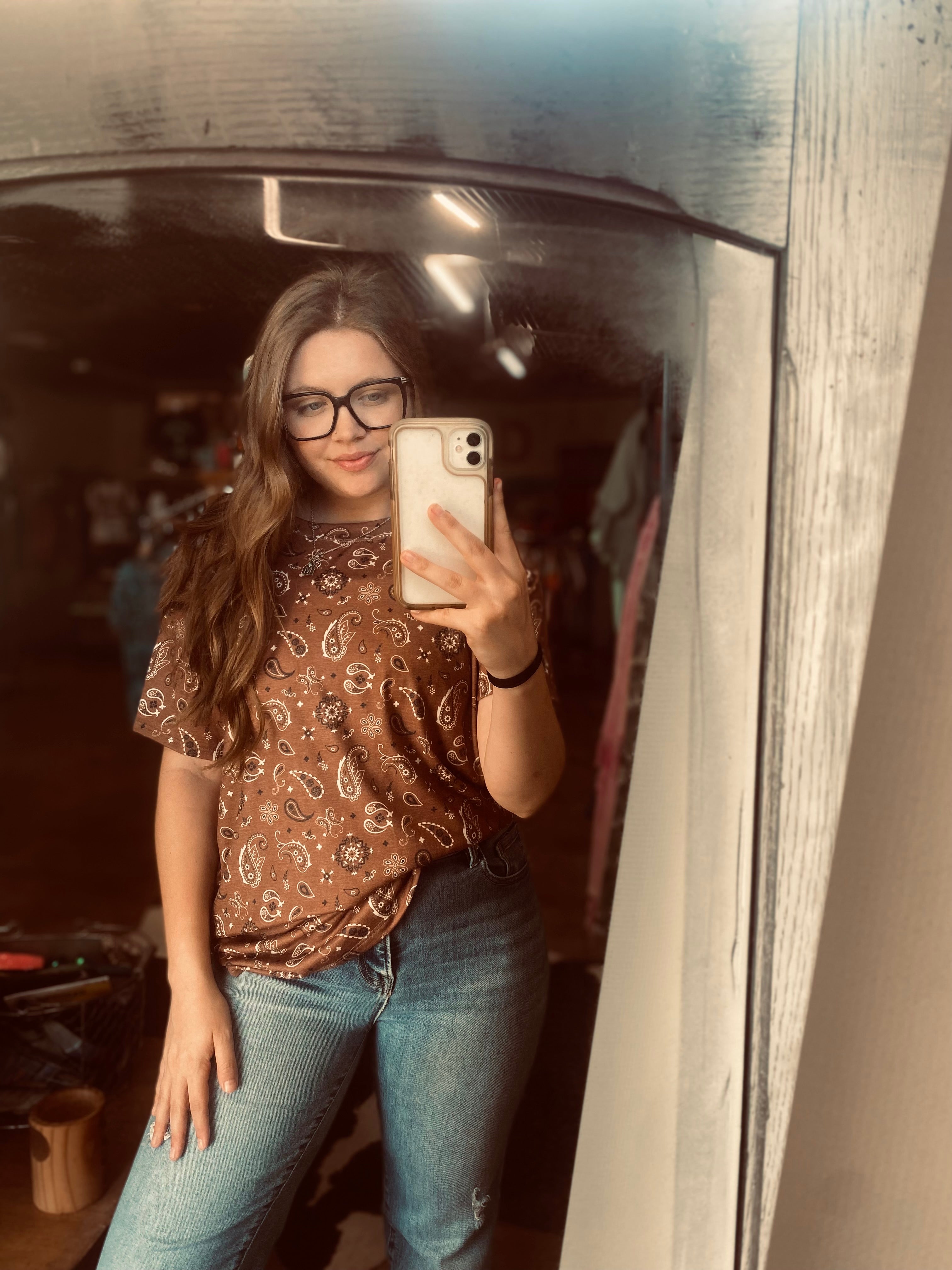 Brown Bandana Top