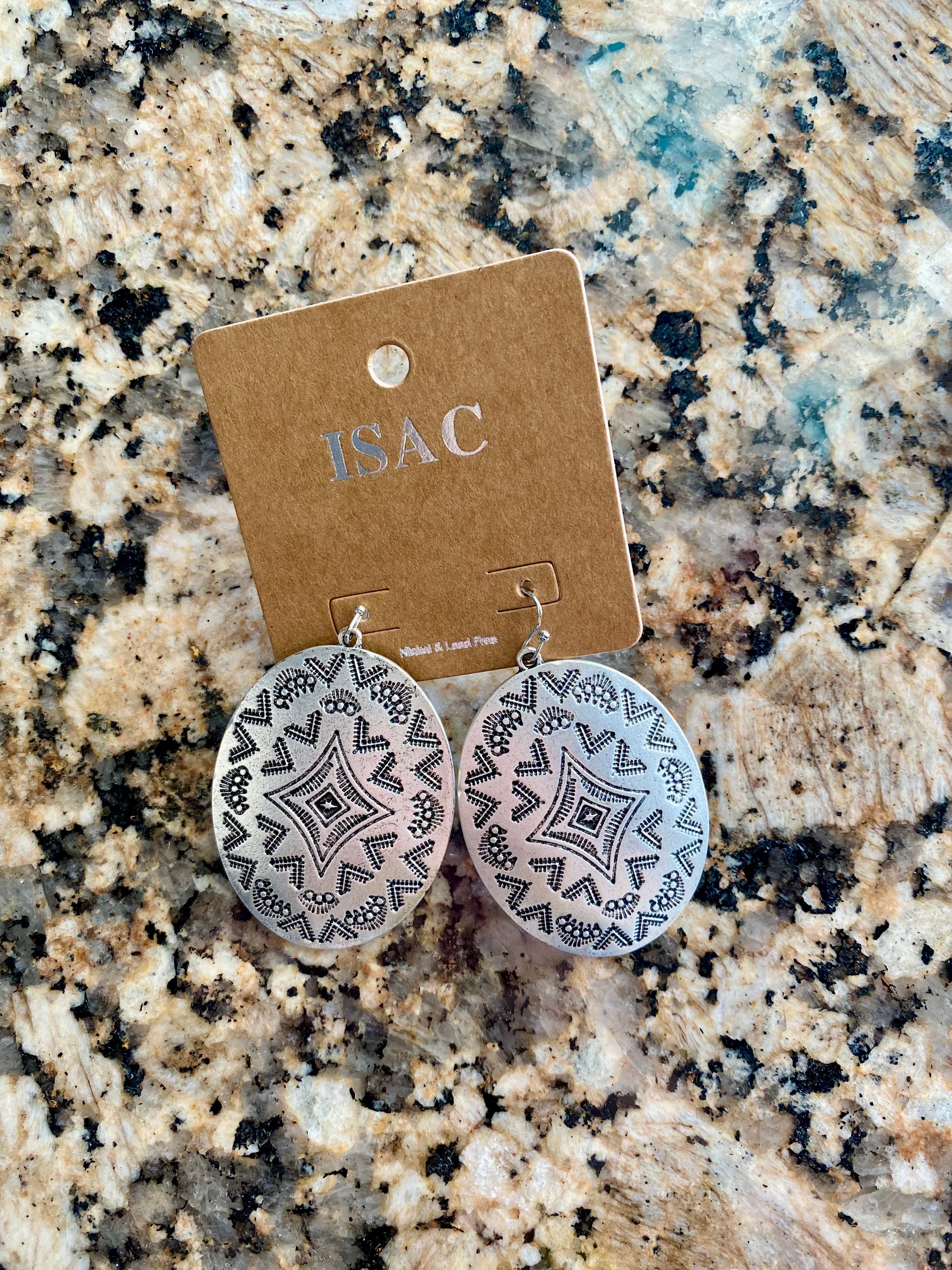 Stamped Oval Dangles