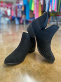 Black Suede Booties