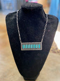 Turquoise Bar Necklace
