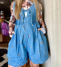 Denim Horseshoe Romper