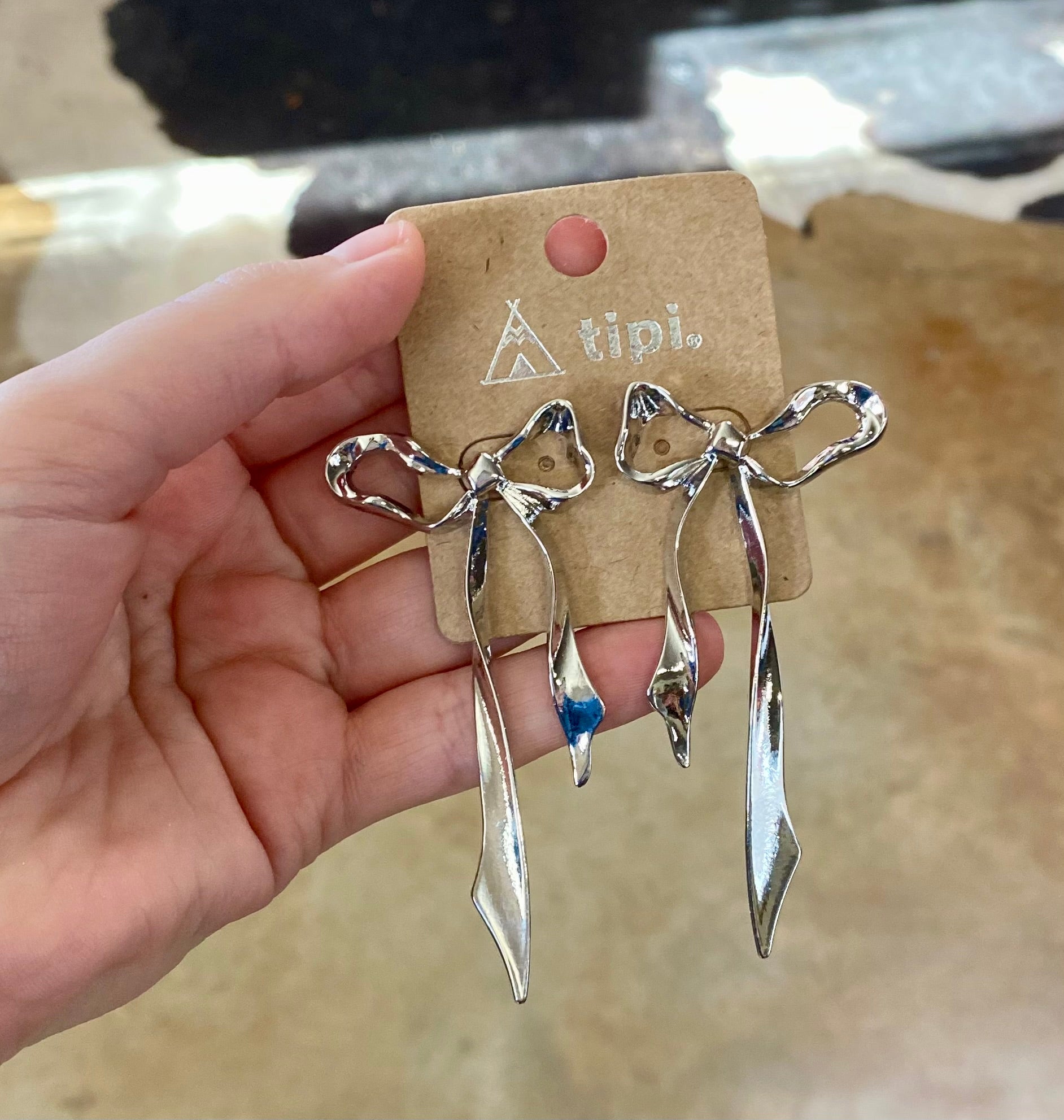 Long Bow Earrings