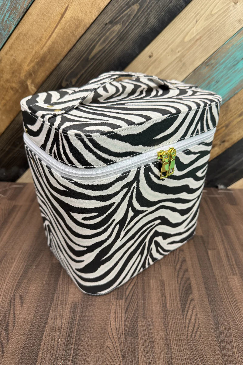 Cowgirl Zebra Makeup Box